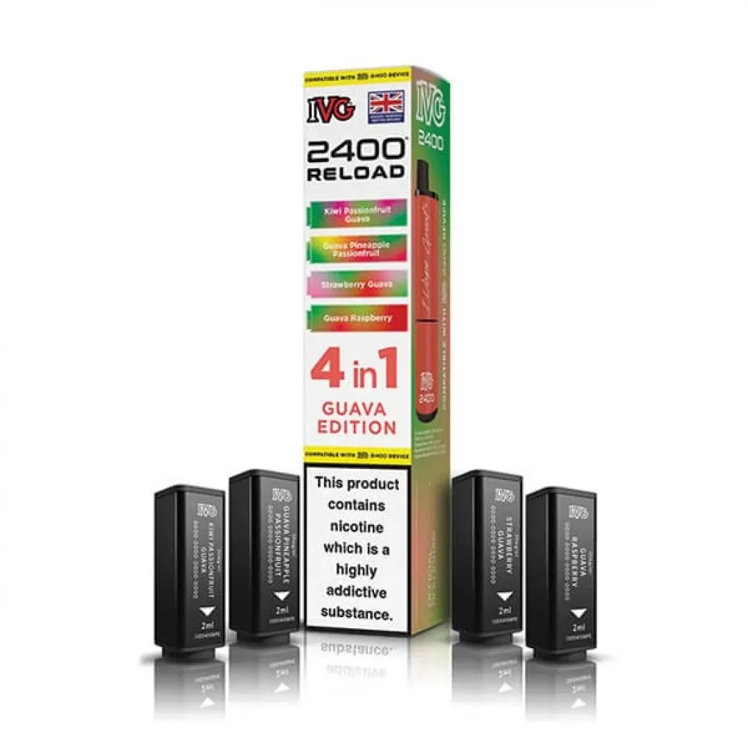 Buy IVG 2400 Reload 4-in-1 Pods | £7.49 - Vape Fair