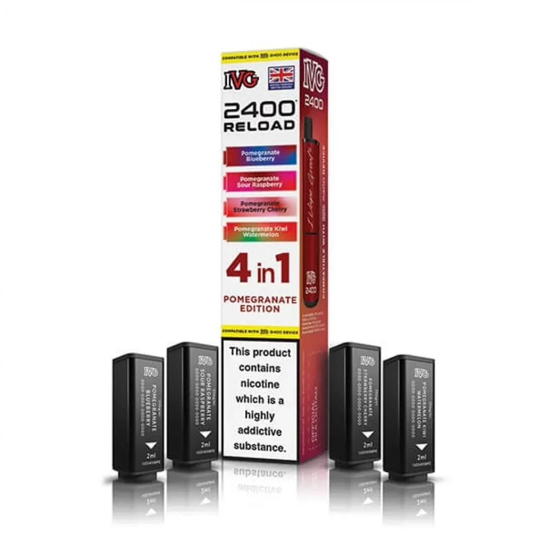 Buy IVG 2400 Reload 4-in-1 Pods | £7.49 - Vape Fair