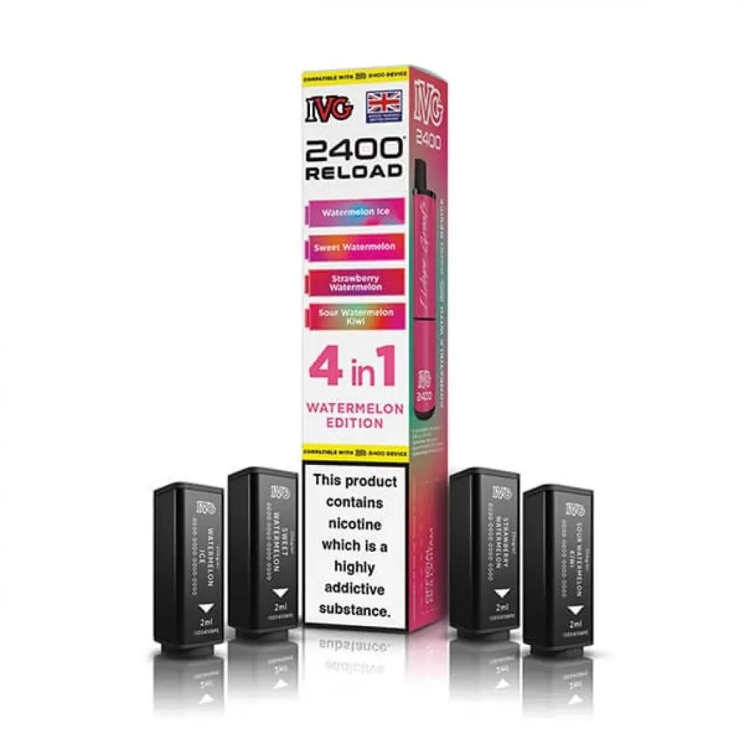 Buy IVG 2400 Reload 4-in-1 Pods | £7.49 - Vape Fair