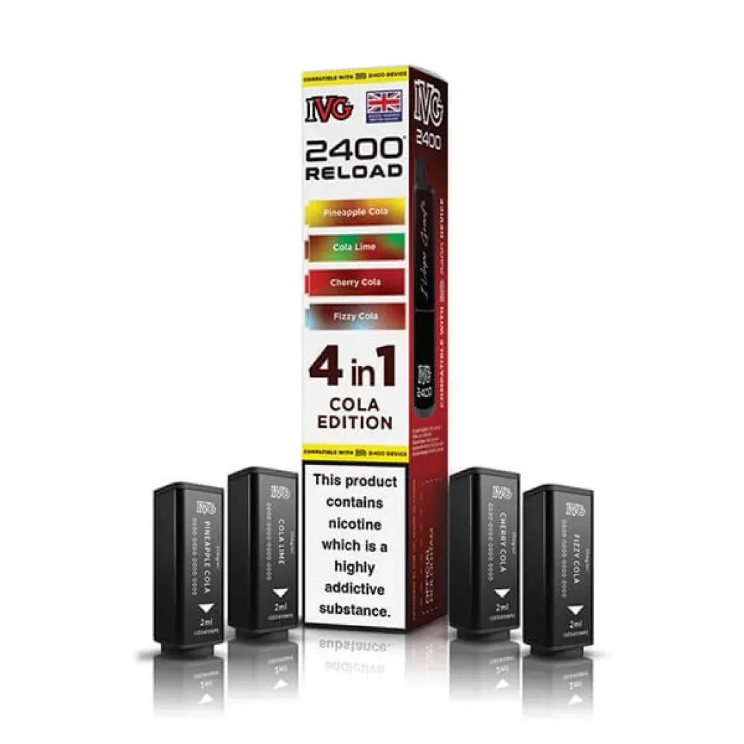 Buy IVG 2400 Reload 4-in-1 Pods | £7.49 - Vape Fair
