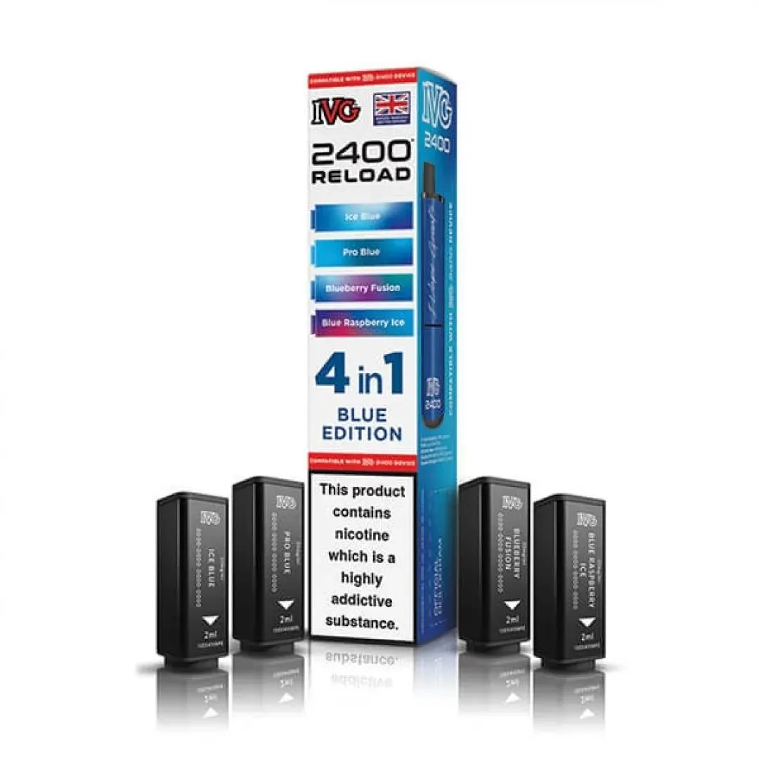 Buy IVG 2400 Reload 4-in-1 Pods | £7.49 - Vape Fair