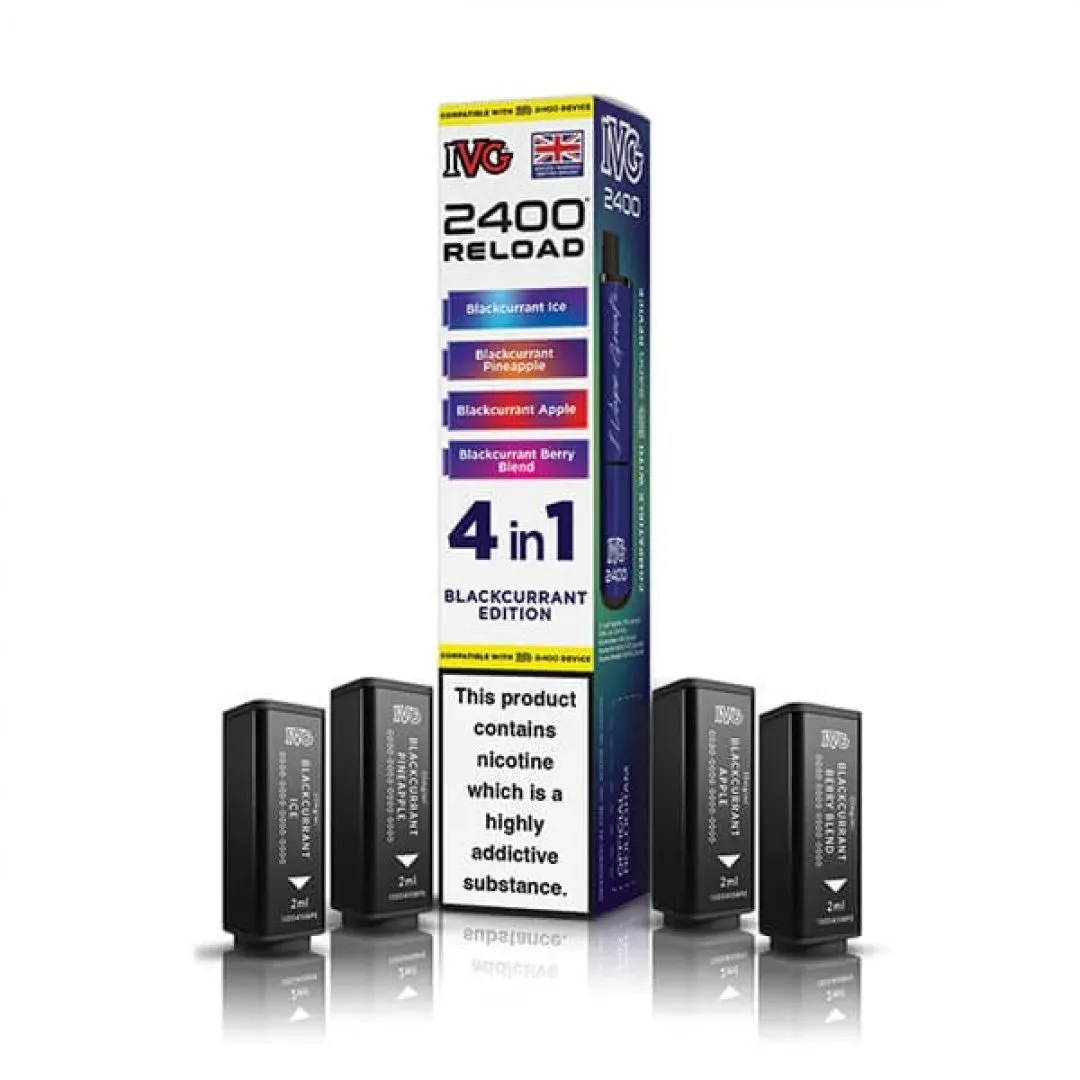 Buy IVG 2400 Reload 4-in-1 Pods | £7.49 - Vape Fair