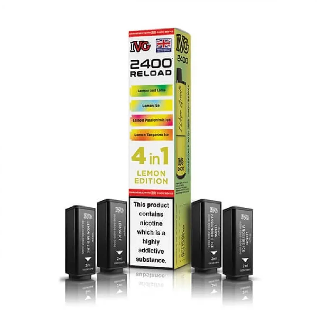 Buy IVG 2400 Reload 4-in-1 Pods | £7.49 - Vape Fair