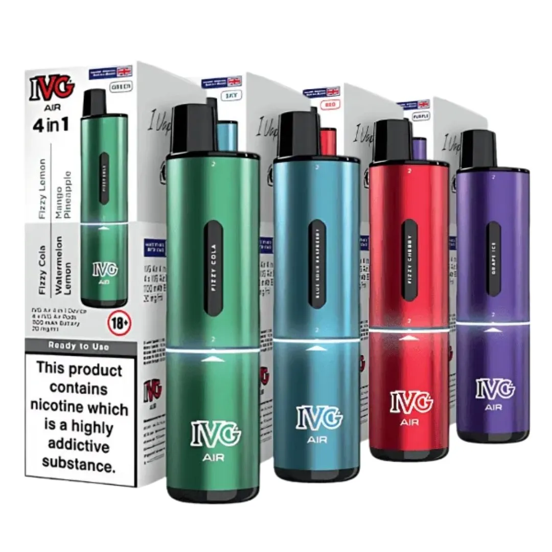 IVG Air 4-in-1 Prefilled Vape Kit - Versatile Multi-Pod System