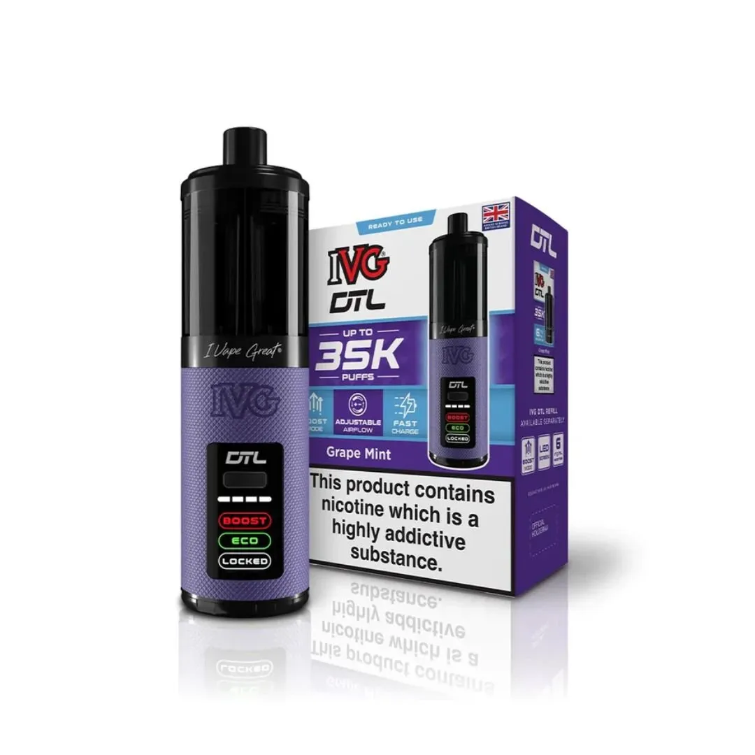 Buy IVG DTL 35K Puffs Prefilled Vape Kit | £8.99 Vape Fair