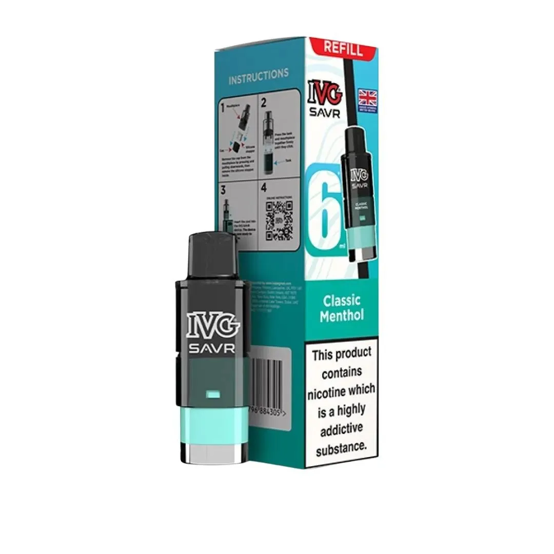 Buy IVG SAVR Prefilled Pods | £3.89 - Vape Fair