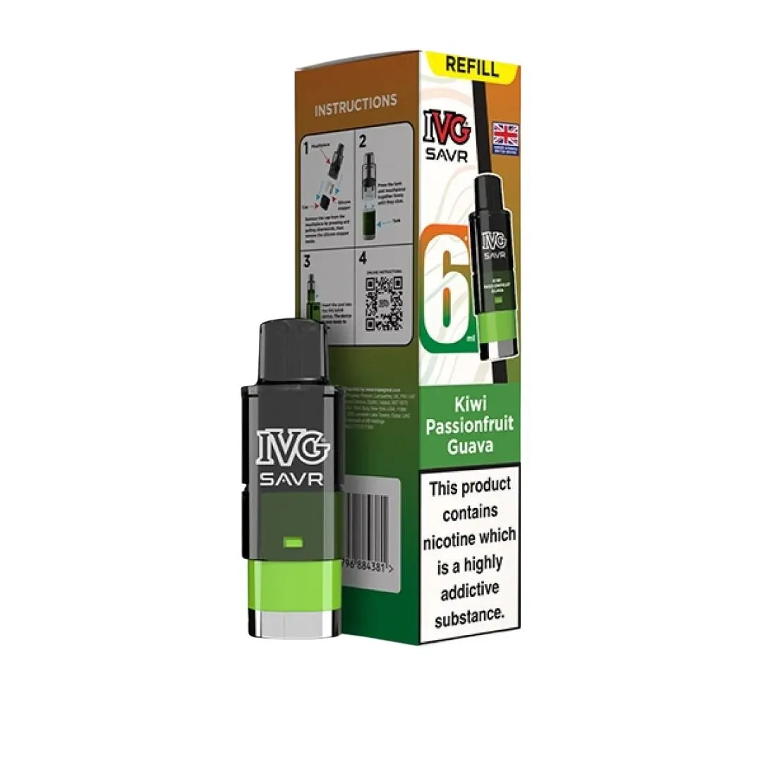 Buy IVG SAVR Prefilled Pods | £3.89 - Vape Fair