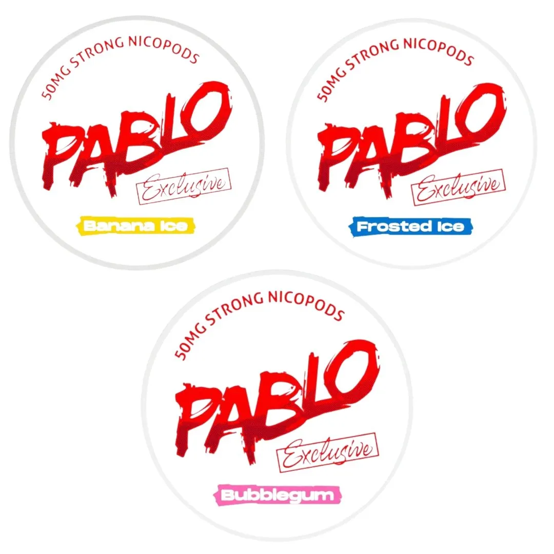 Pablo 50mg Nicotine Pouches - High Strength Collection