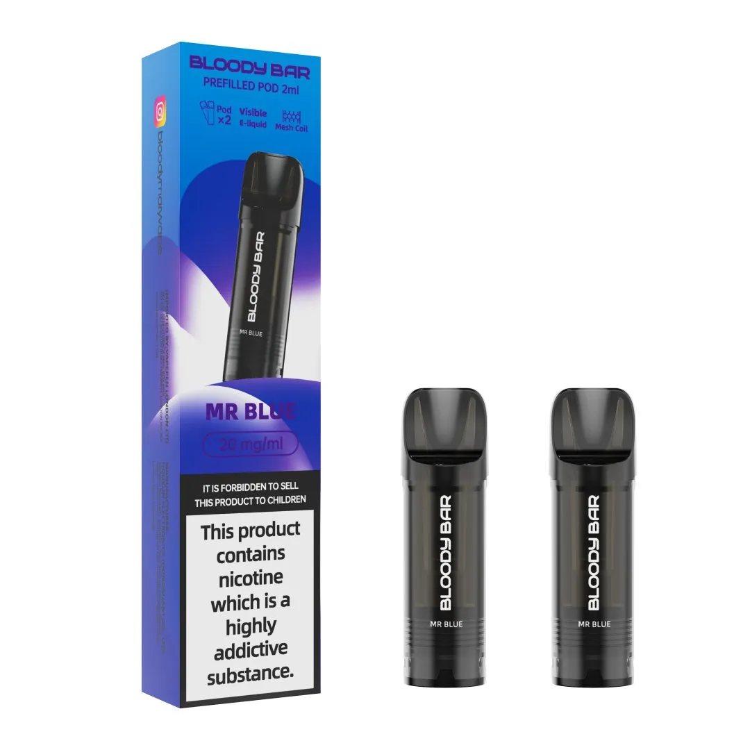 Buy Bloody Bar 5-in-1 Prefilled Pods £4.79 | Vape Fair