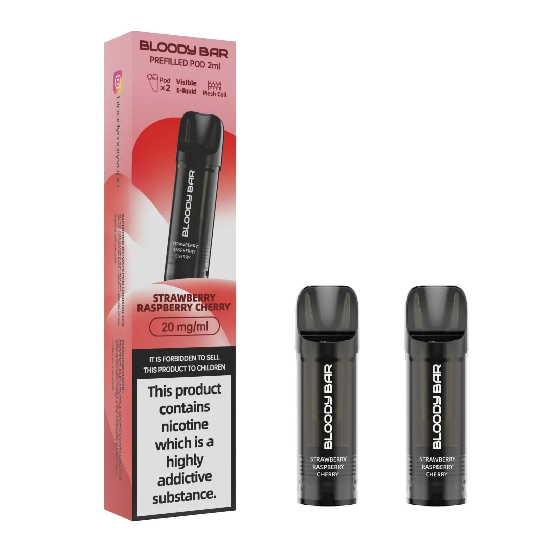 Buy Bloody Bar 5-in-1 Prefilled Pods £4.79 | Vape Fair