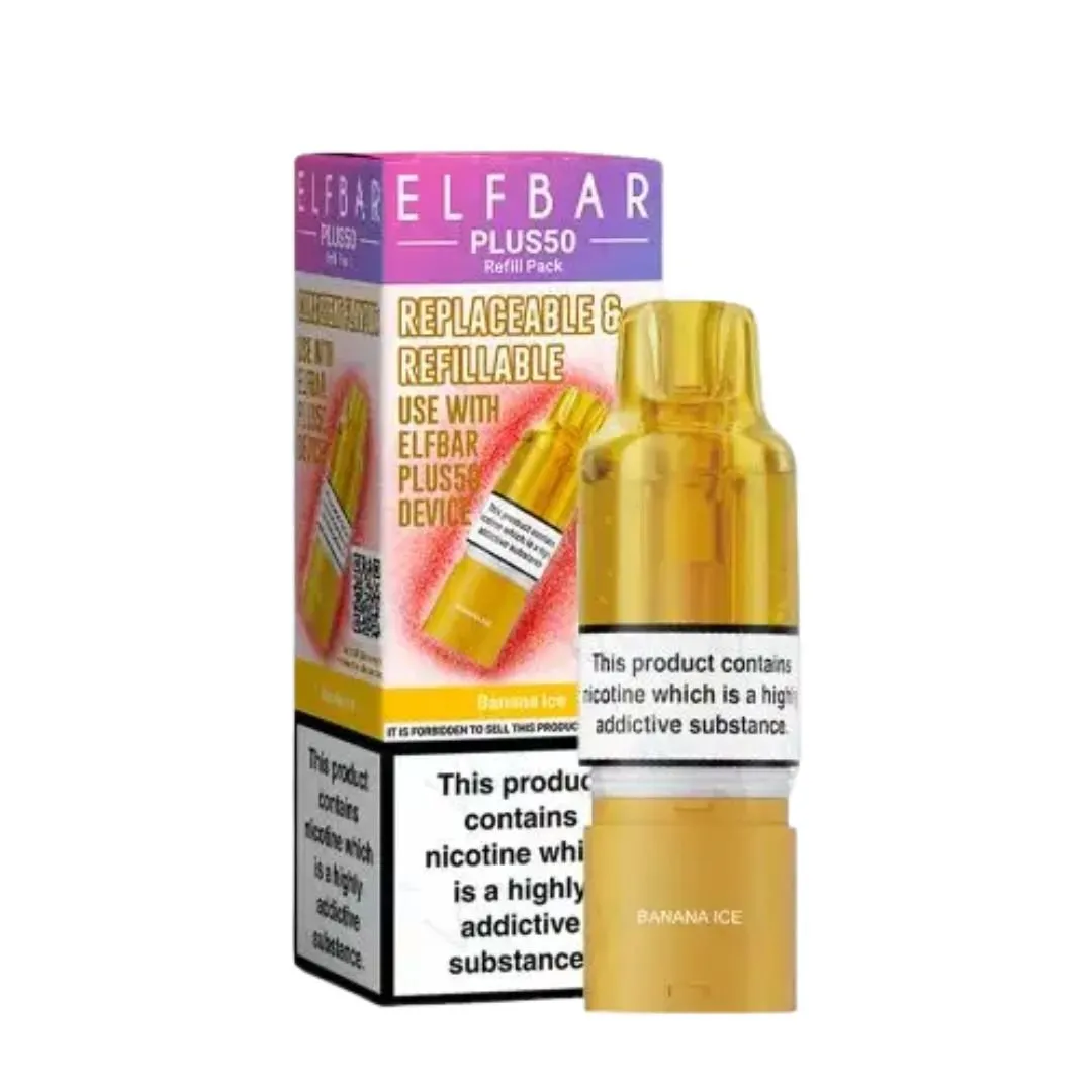 Elf Bar Plus 50 Prefilled Pods - 20mg Nic Salt Replacement