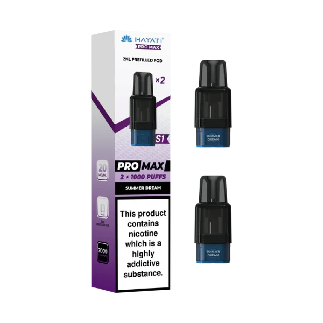 Buy Hayati Pro Max S1 1000 Pods | £4.99 - Vape Fair