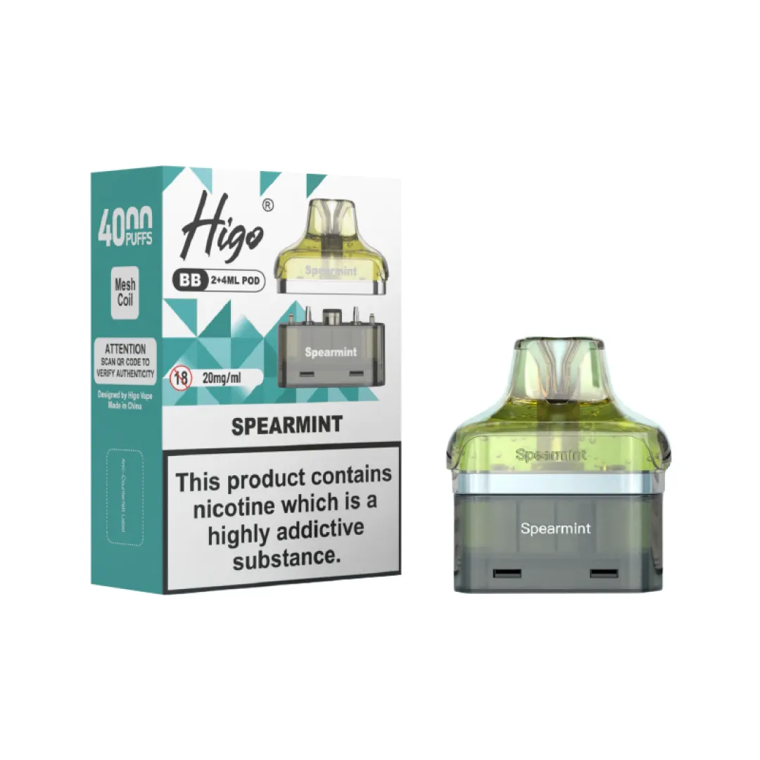 Buy Higo BB 4000 Prefilled Pods | £5.79 - Vape Fair
