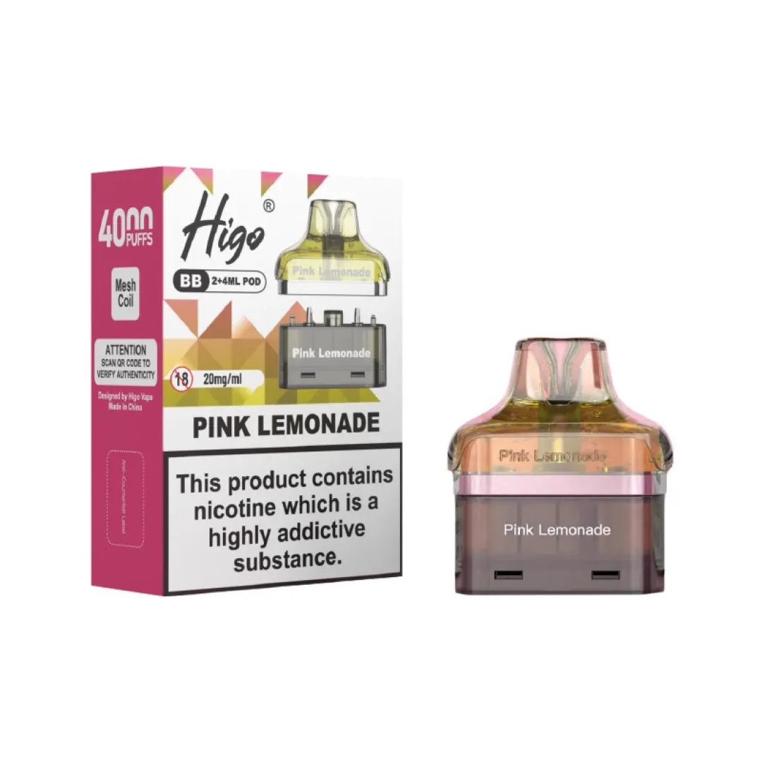 Buy Higo BB 4000 Prefilled Pods | £5.79 - Vape Fair