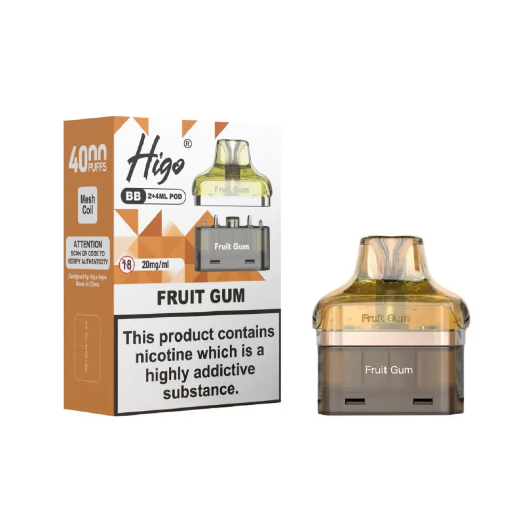 Buy Higo BB 4000 Prefilled Pods | £5.79 - Vape Fair