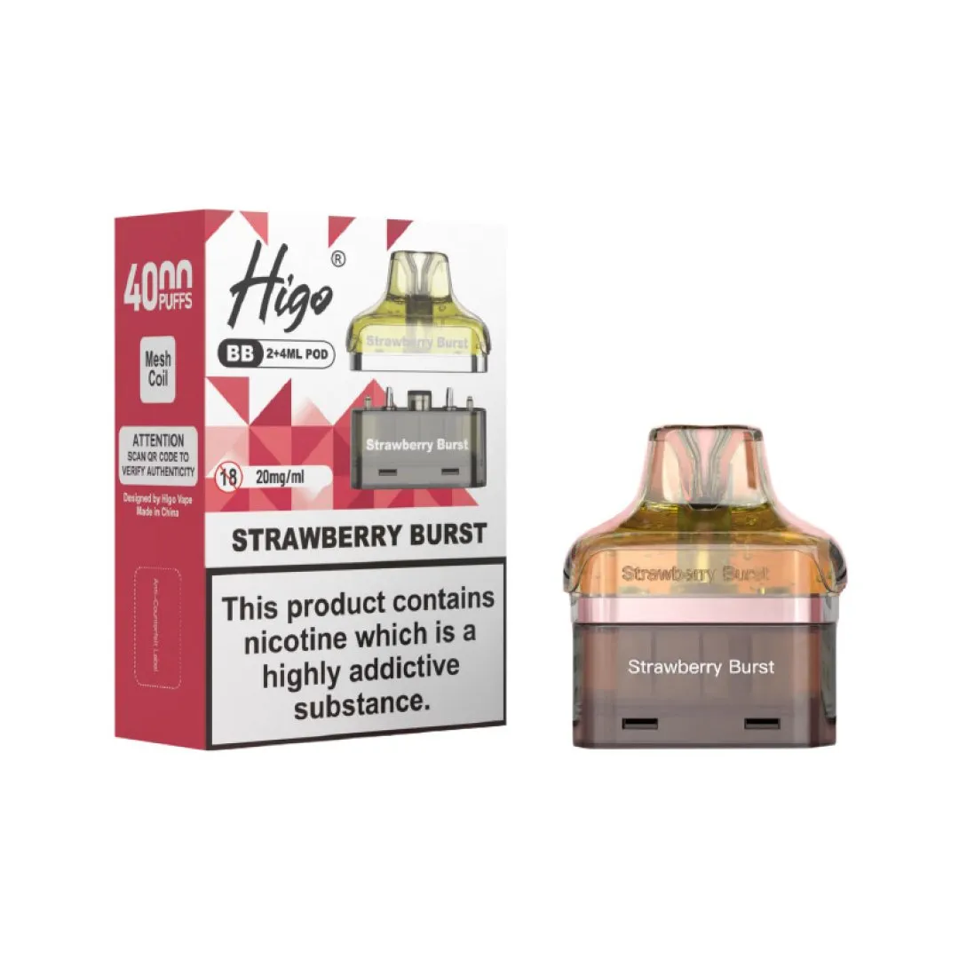 Buy Higo BB 4000 Prefilled Pods | £5.79 - Vape Fair