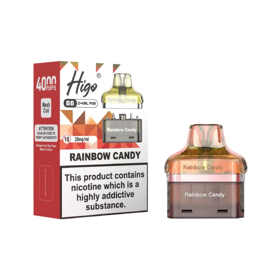 Buy Higo BB 4000 Prefilled Pods | £5.79 - Vape Fair
