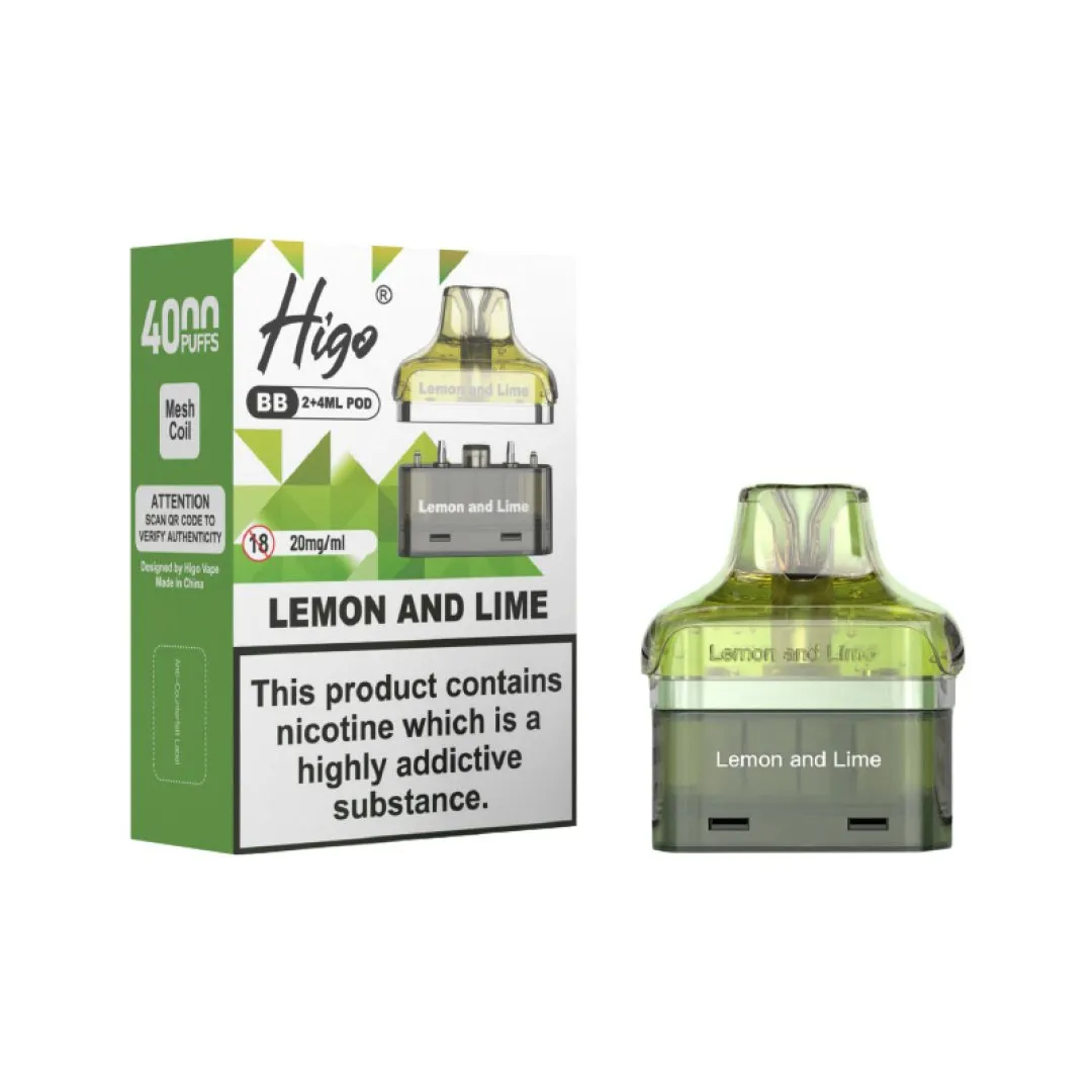 Buy Higo BB 4000 Prefilled Pods | £5.79 - Vape Fair