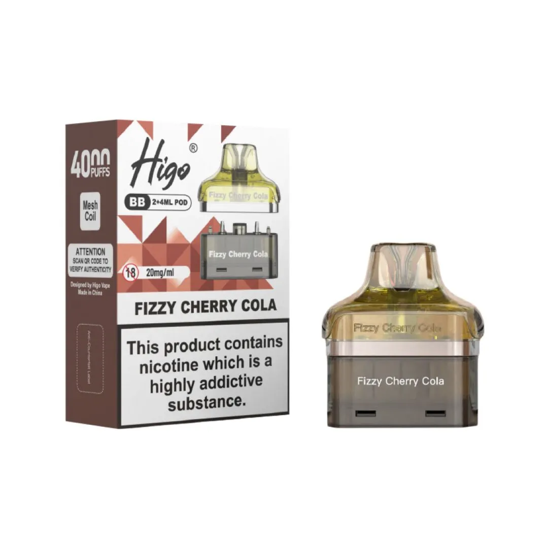 Buy Higo BB 4000 Prefilled Pods | £5.79 - Vape Fair