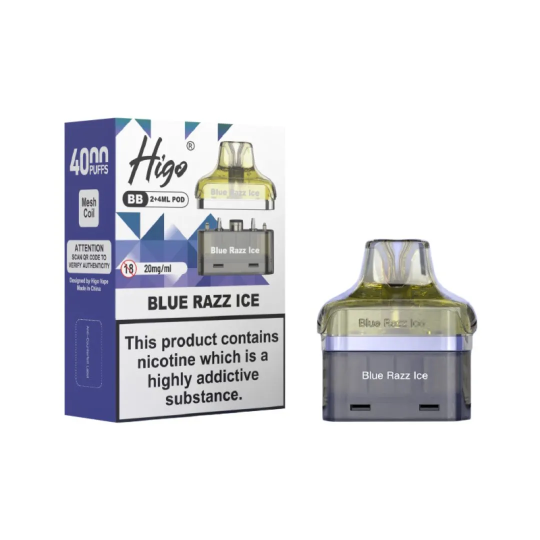Buy Higo BB 4000 Prefilled Pods | £5.79 - Vape Fair