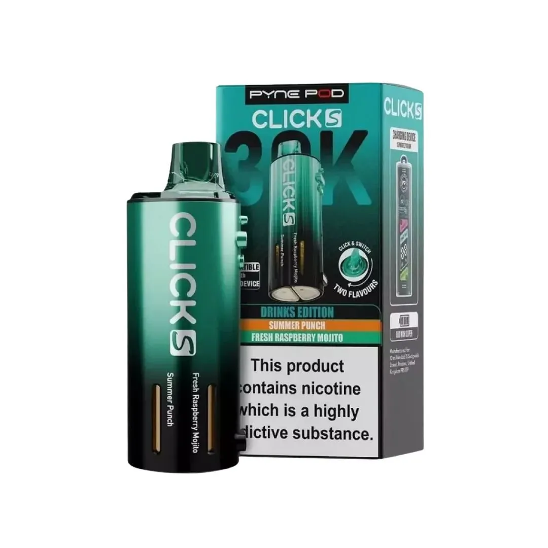Buy Pyne Pod Click S 30K Pods | £7.40 - Vape Fair