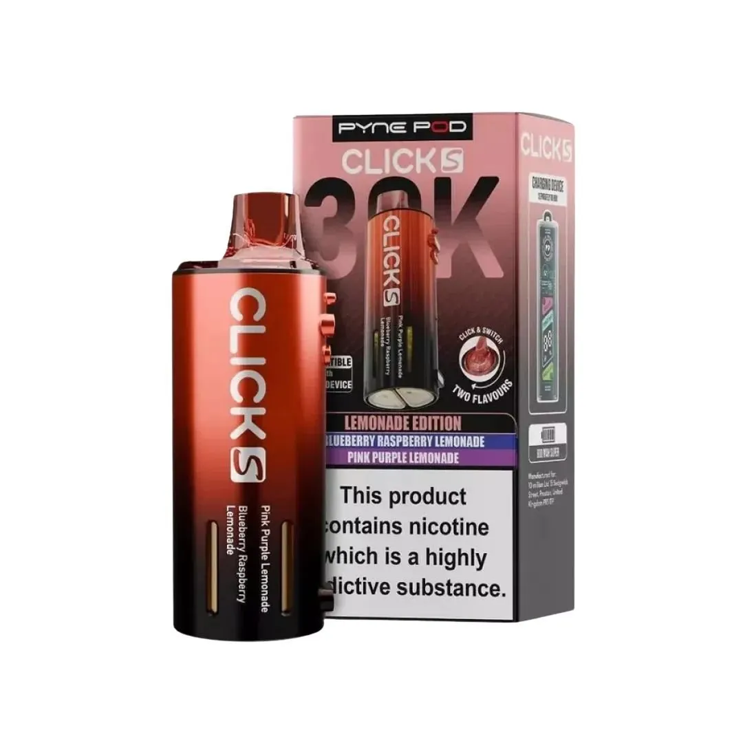Buy Pyne Pod Click S 30K Pods | £7.40 - Vape Fair