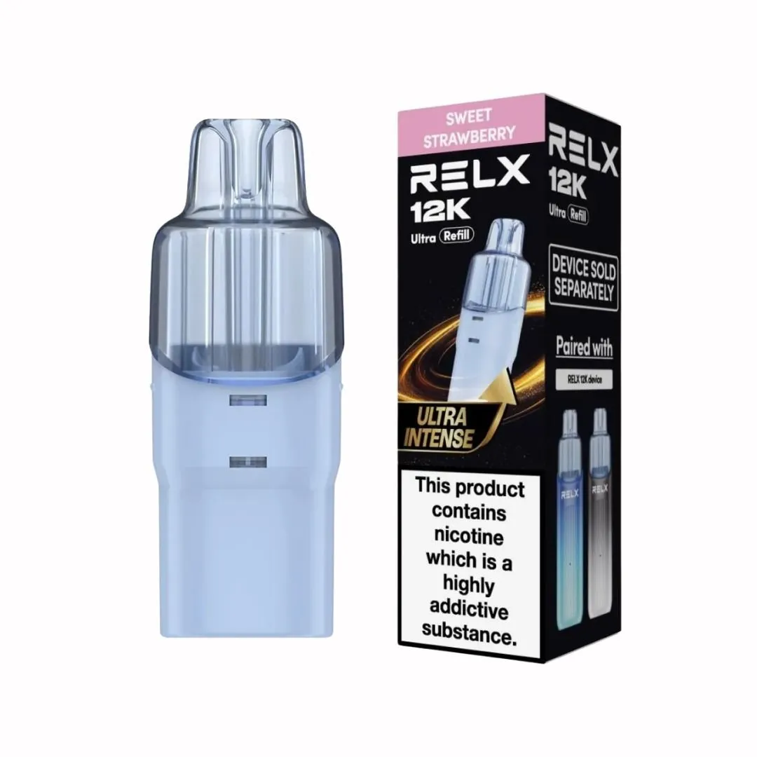 Relx 12K Ultra Prefilled Pods - 20mg Nicotine Salt