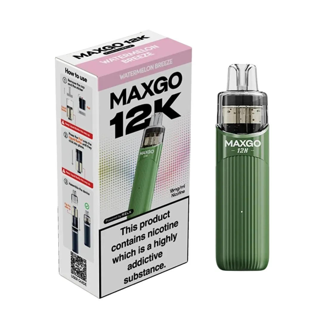 Buy Relx Maxgo 12K Puffs Kit | £7.29 - Vape Fair