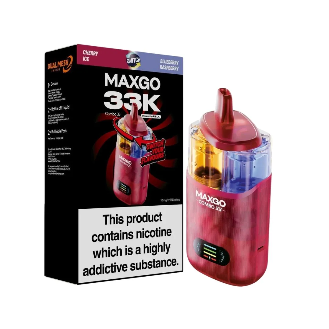 Buy Relx Maxgo Combo 33K Vape Kit | £9.30 - Vape Fair