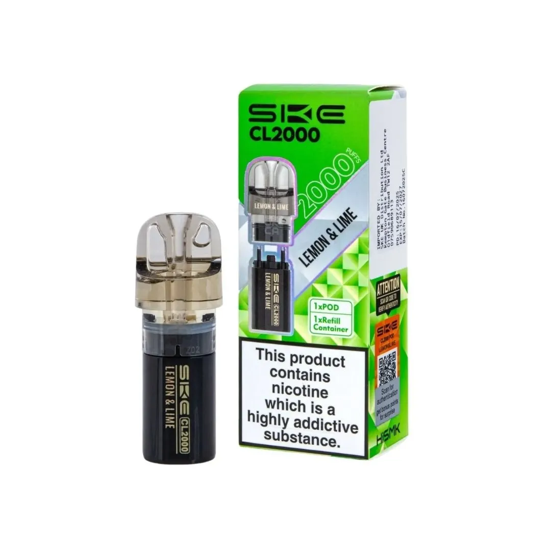 SKE CL2000 Prefilled Pods - Replacement Vape Pods