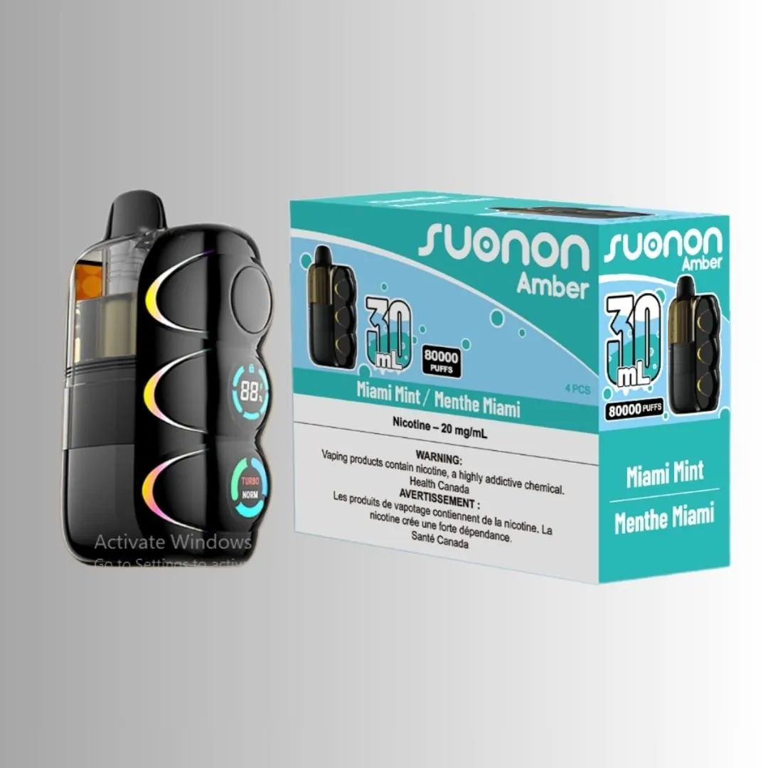 SUONON Amber 80K Prefilled Pod Kit - High Capacity Vaping System