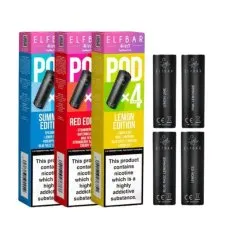 Elf Bar 4-in-1 Prefilled Pods - 20mg Nicotine Salt Replacement Pods