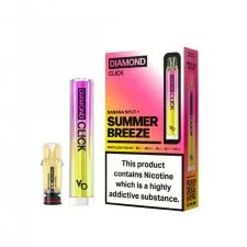 Vapes Bars Diamond Click 600 Puffs Prefilled Pod Kit