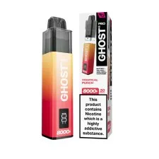 Vapes Bars Ghost Pro 8000 Puffs Prefilled Vape Kit