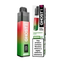 Vapes Bars Ghost Pro 8000 Puffs Prefilled Vape Kit