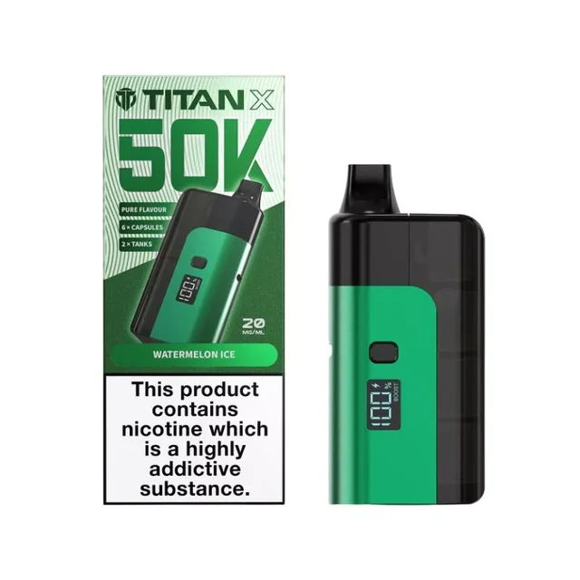 Buy Titan X 50K Prefilled Vape Kit | £10.29 - Vape Fair