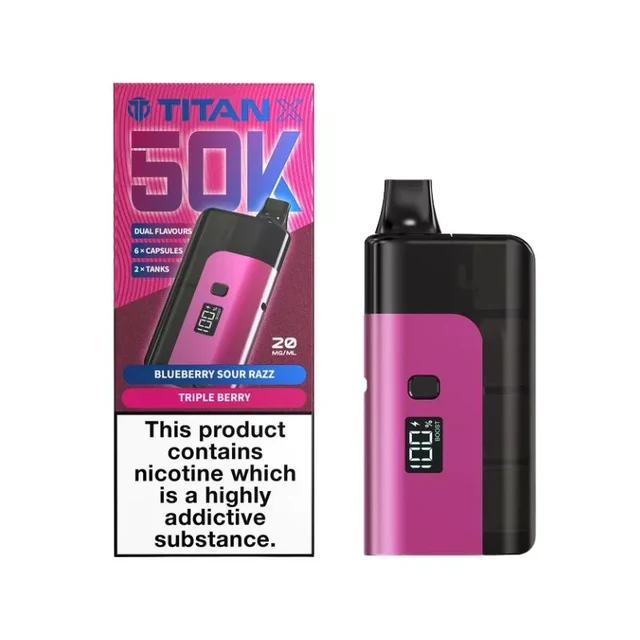 Buy Titan X 50K Prefilled Vape Kit | £10.29 - Vape Fair