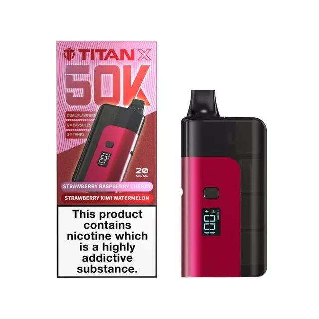 Buy Titan X 50K Prefilled Vape Kit | £10.29 - Vape Fair