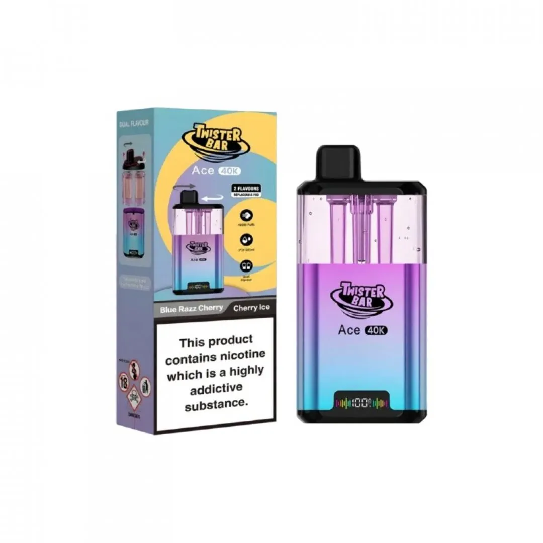 Twister Bar Ace 40K Prefilled Kit - Extended Vaping Experience