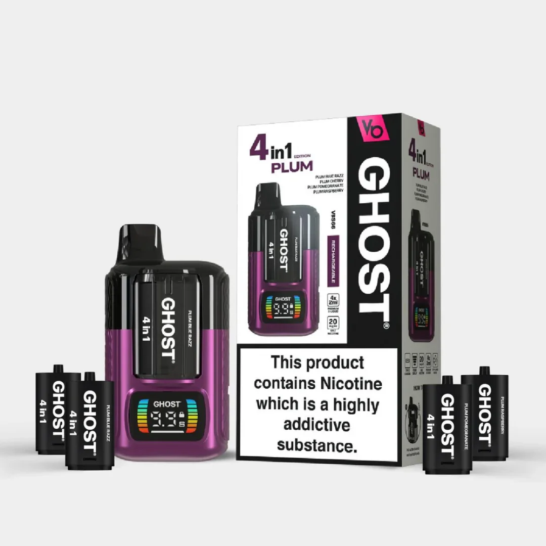 Vapes Bars Ghost 4-in-1 Prefilled Vape Kit